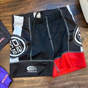 Purple and Black cycling  Shorts